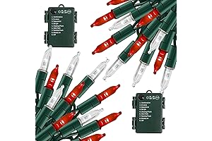 Christmas Spirit, Indoor and Outdoor Battery Red LED Lights