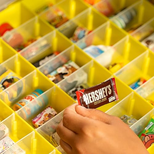 Miniatura 8 de MYMOON HOME Estuche de almacenamiento de plástico para juguetes compatible con minimarcas de juguetes coleccionistas, miniverse Shopkins, Real