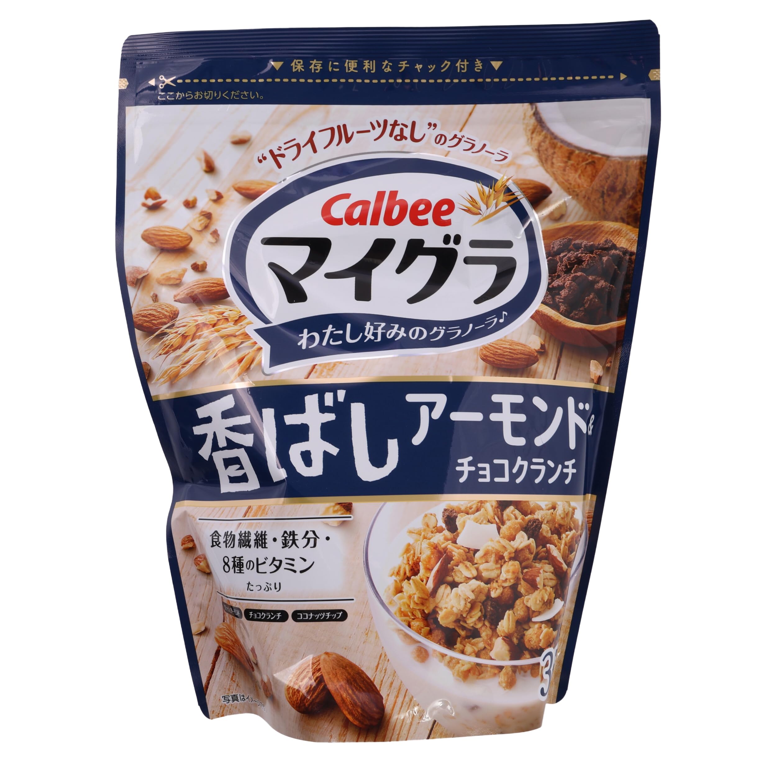 Amazon.co.jp: カルビー マイグラ香ばしアーモンド＆チョコクランチ