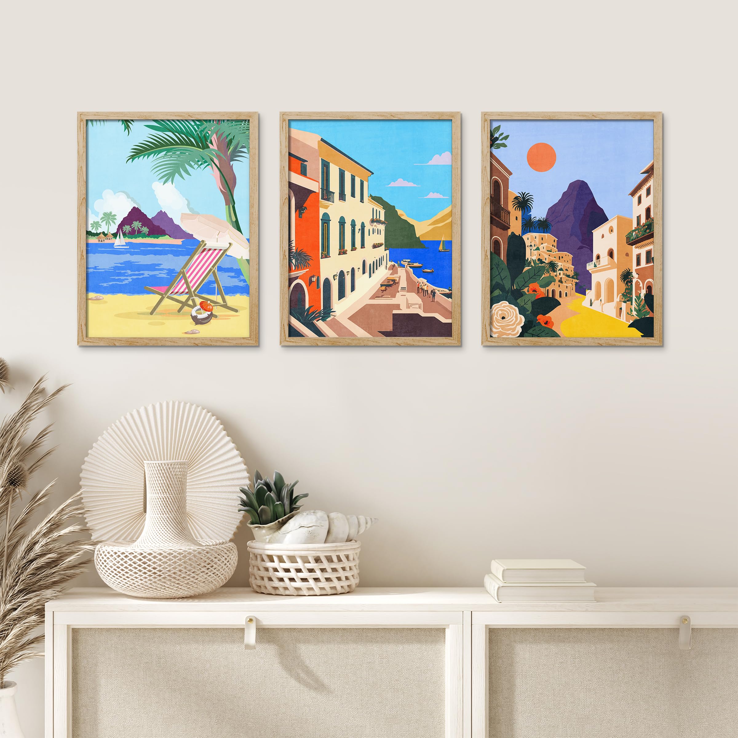 Amazon.com: SIGNWIN Framed Poster Wall Art Mid-Century Modern