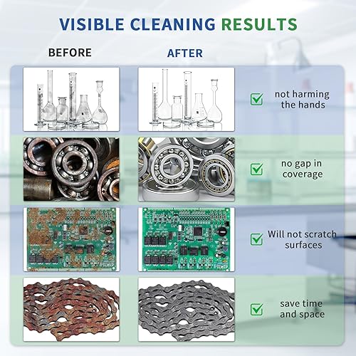 Miniatura 7 de DK SONIC Limpiador ultrasónico, limpiador ultrasónico de joyería de 2L 60W con calentador y temporizador mecánico, limpiador sónico para limpiar