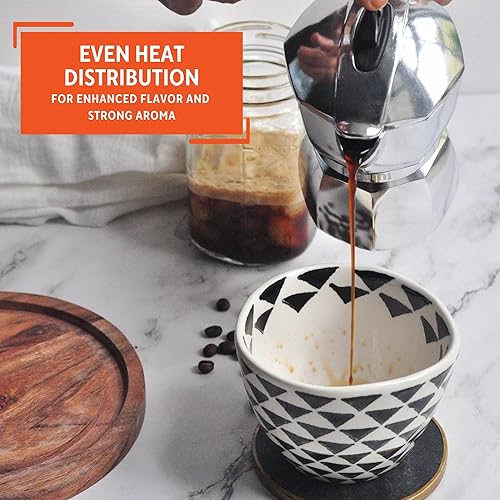 Miniatura 71 de IMUSA USA B120-41V - Cafetera de aluminio para estufa de café expreso, 1 taza, color plateado Plateado,Aluminio,color fantasía