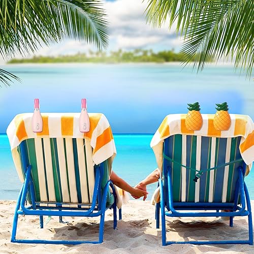 Miniatura 7 de 8 clips de toalla de playa para sillas de playa clips decorativos para sillas de playa clips de piscina para sillas de plástico resistente al viento