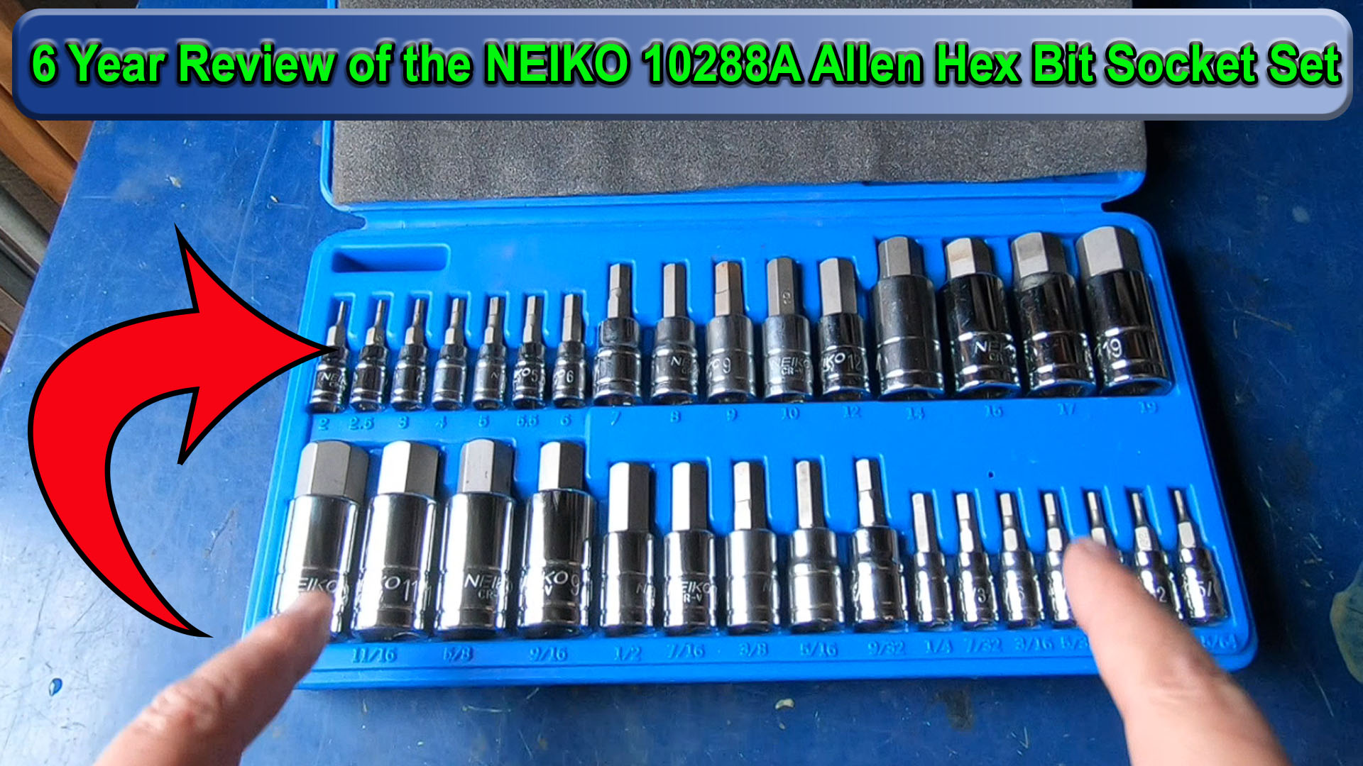 Watch 6 Year Review of the NEIKO 10288A Allen Hex Bit Socket Set