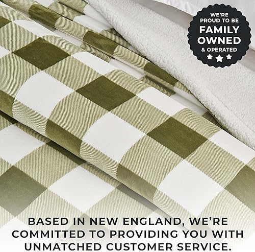 Miniatura 8 de Great Bay Home - Manta de felpa de terciopelo de alta calidad, reversible, dos en uno. Una manta de bereberes peluda y acogedora para todas las