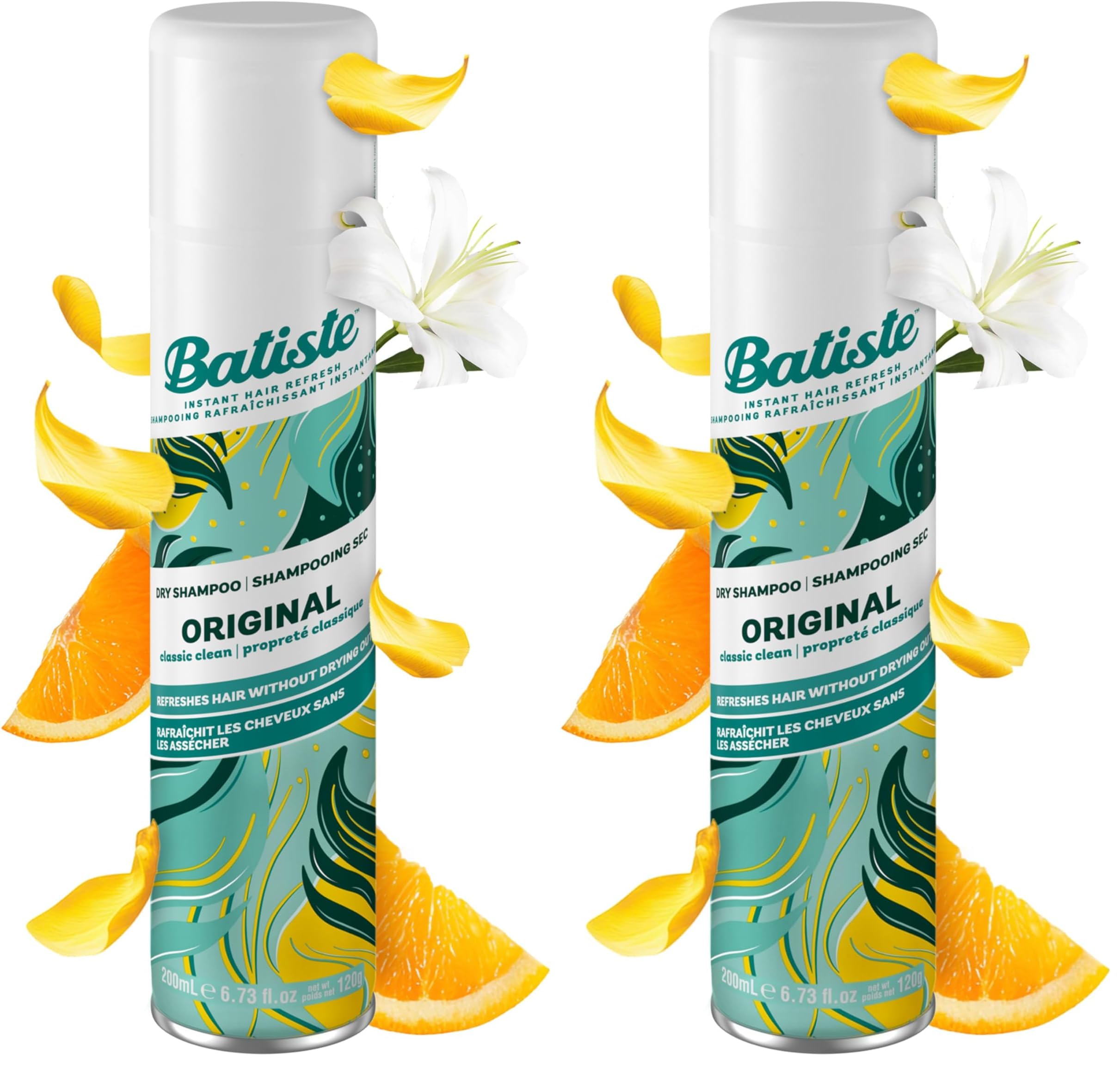 Batiste Trockenshampoo Original, 200 ml (Packung mit 2)
