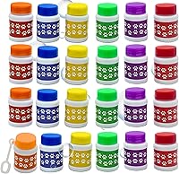 Vista 7 de Paquete de 24 botellas de burbujas con estampado de patas, mini burbujas de 1 onza líquida, recuerdos de fiesta de perro de patas, rellenos