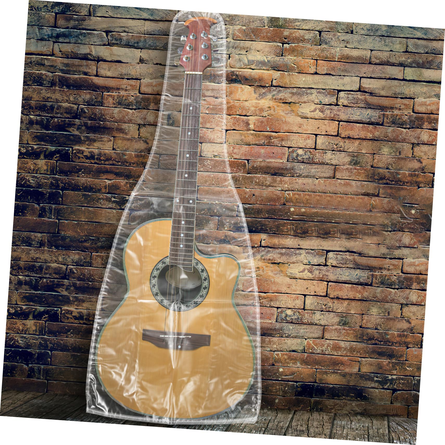 UKCOCO Housse de Protection Protège la Poussière et L'humidité pour Guitare et Basse en PVC Imperméable Couverture Multifonction pour Guitaristes