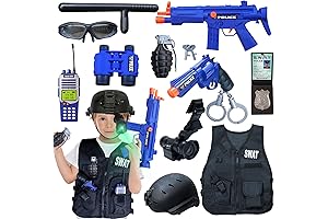 Police Officer Costume for Kids, SWAT Costume for Boys, Poloce Role Play Set, Policeman Outfit
