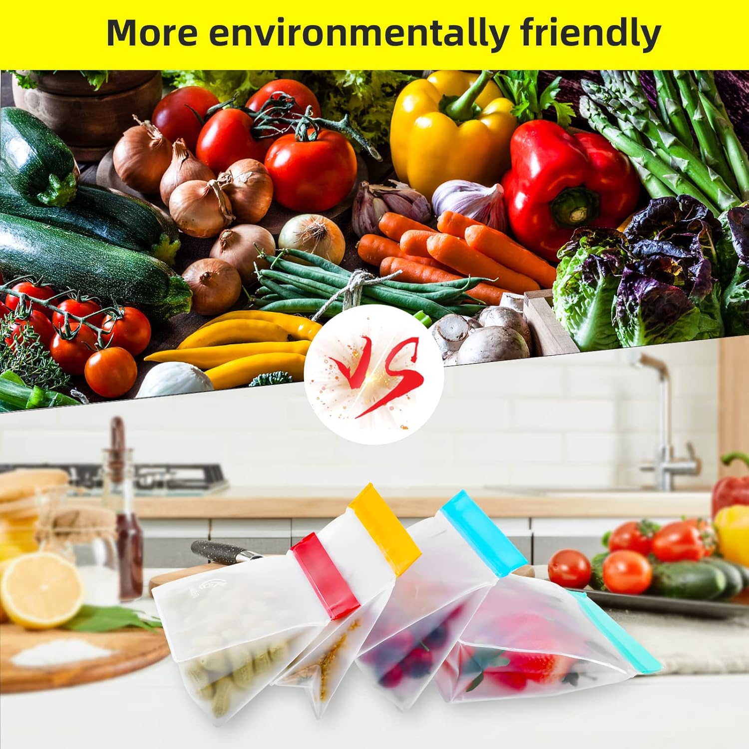 Joyoldelf 8 Pieces Bolsas Para Congelar Alimentos de 6 81WmegtbvGL. AC SL1500 -