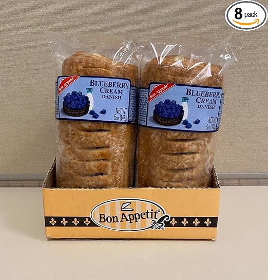 Bon Appetit Blueberry Cream Danish, 5 Ounce (Pack of 8)