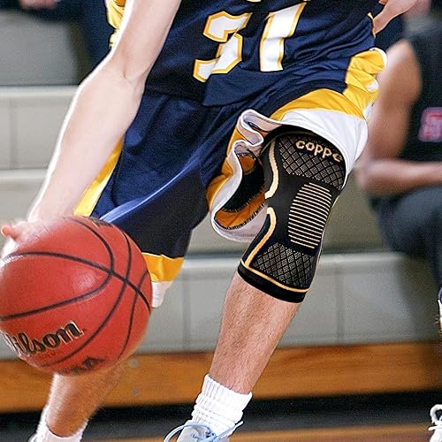 Miniatura 4 de JIUFENTIAN Rodillera de cobre, soporte para el dolor de artritis y apoyo (paquete de 2) para aliviar el dolor de rodilla, entrenamiento y deportes