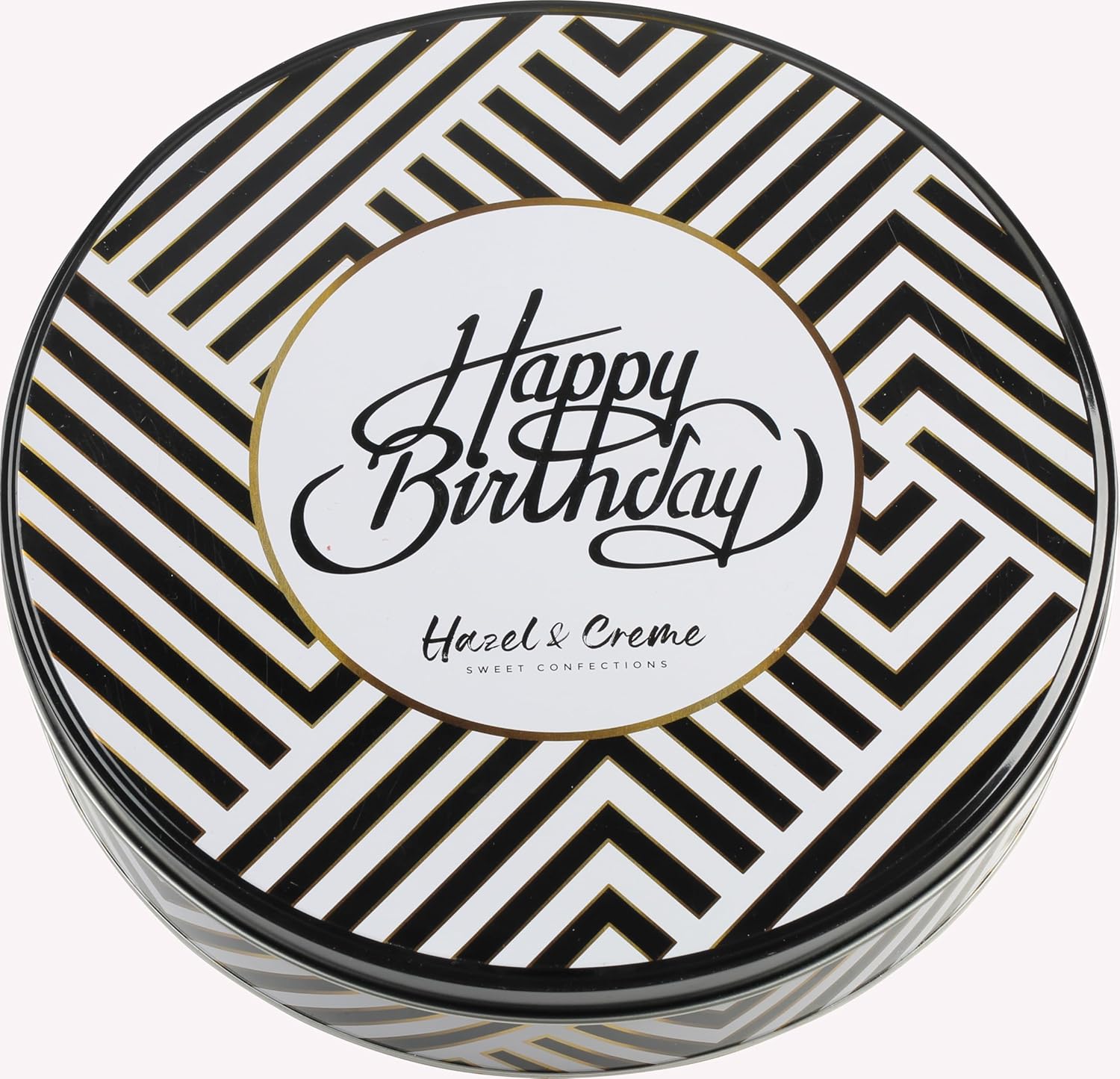 Birthday Cinnamon Rolls Gift Tin – Soft Baked Cinnamon Buns Pastries Individually Wrapped – Gourmet Bakery Treat in Reusable Tin – Happy Birthday Food Gift Basket for Him, Her, Family & Friends