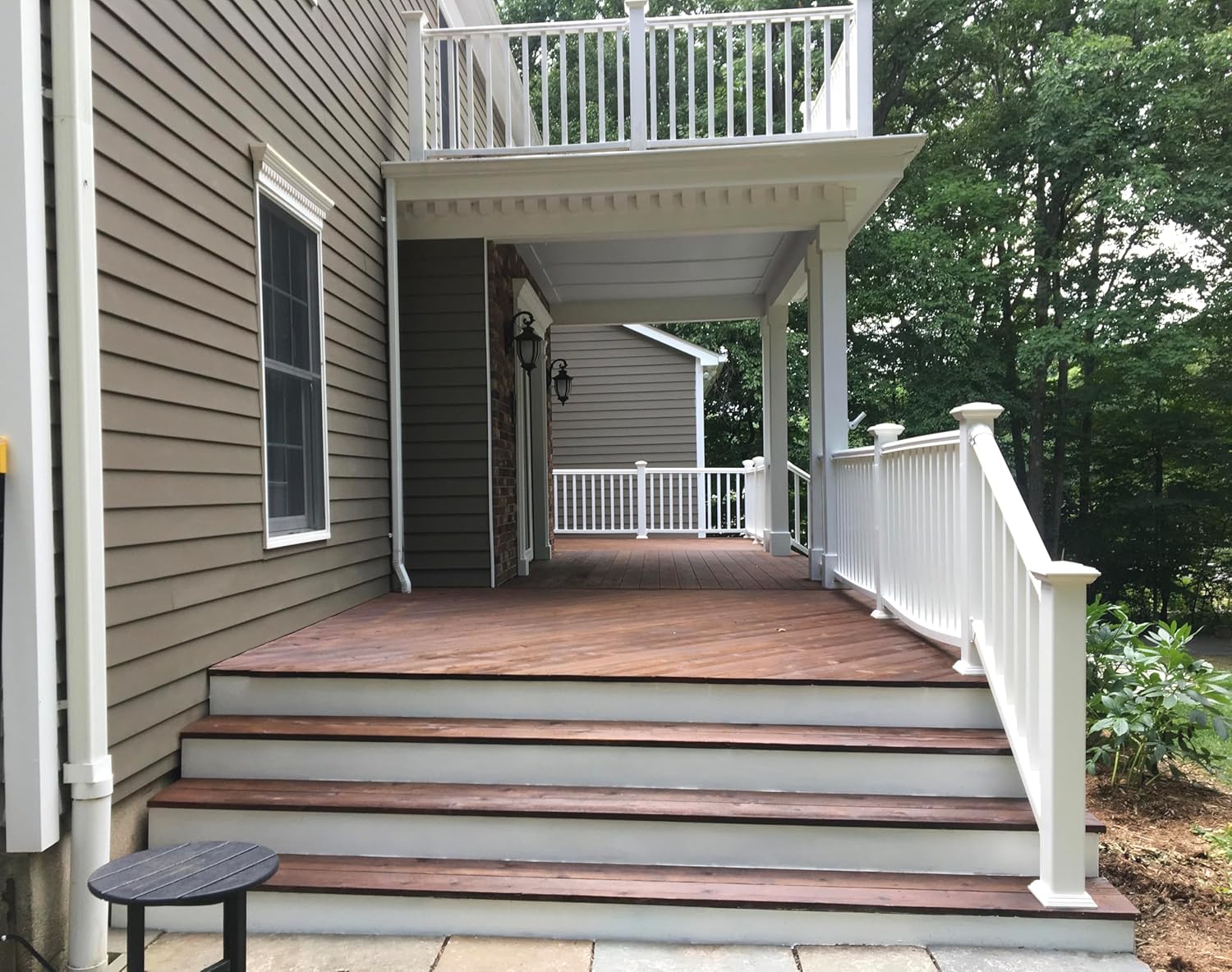 Timber Oil Deep Penetrating Stain for Wood Decks, Fences, Siding, and Log Cabins - 5 Gallon 6 Colors Available - Woodrich Brand - Covers up to 750 Square Feet - Easy to Use (Signature Brown)