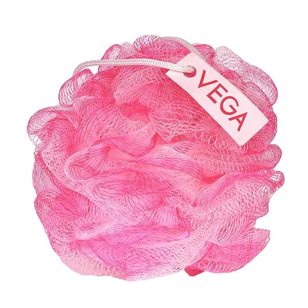 VEGA Everyday Bath Sponge & Loofah for Bathing | Soft Body Scrubber, Shower Pouf & Luffa for Men & Women | Gentle Exfoliating Sponge for Cleansing | All Skin Types (BA-3/11)