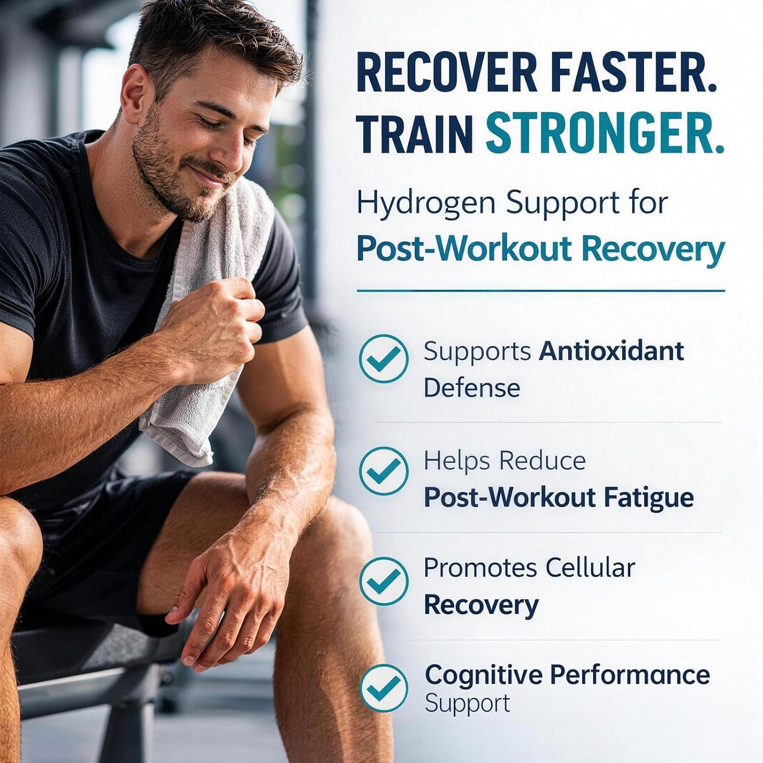 Hydrogen Water Tablets with 150 MG Magnesium,Rich in antioxidants | 12 PPM H2 Molecular Hydrogen for Fitness, Travel & Office Use, Supports Cellular Health, Recovery & Cognitive Function