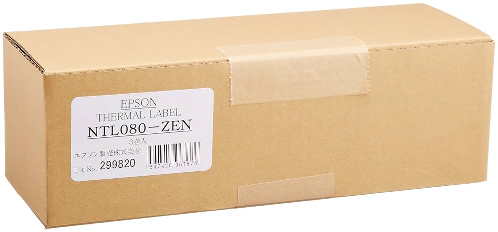エプソン サーマルラベル NTL080-ZEN／18個(内2つサービス) Amazon.co.jp: エプソン NTL080-ZEN サーマルラベル紙(ノーマル