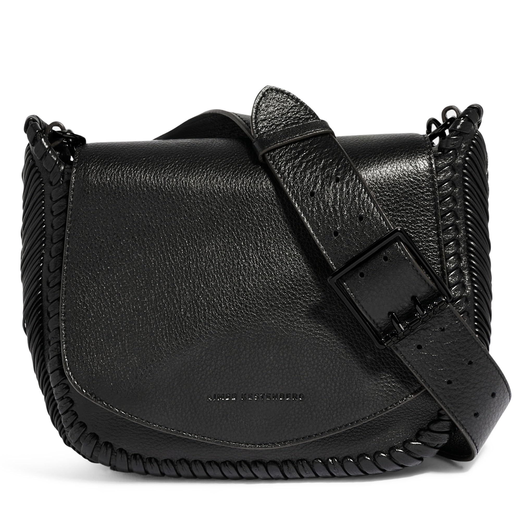 Aimee Kestenberg All For Love Saddle Crossbody Bag for Women - Small Leather Crossbody Purse - Adjustable & Removable Strap