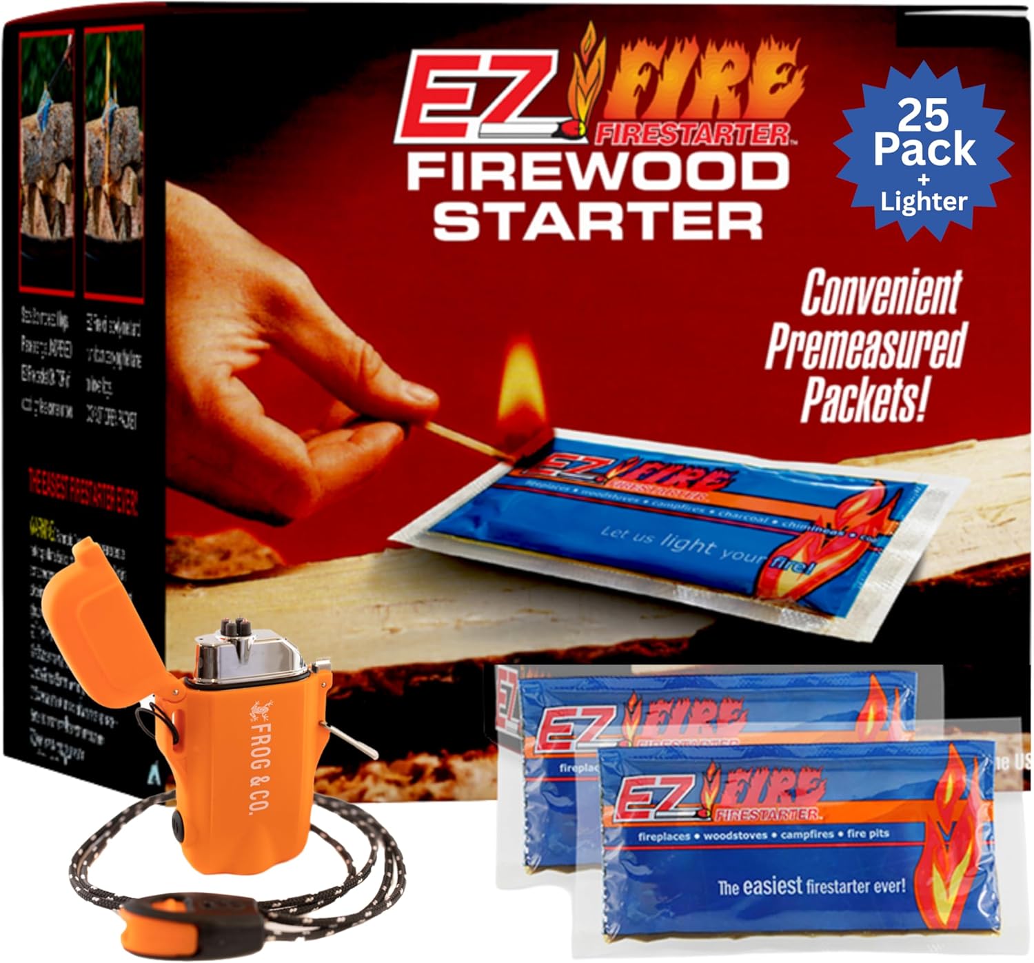 All-Natural Fire Starters Kit for Campfires & BBQ