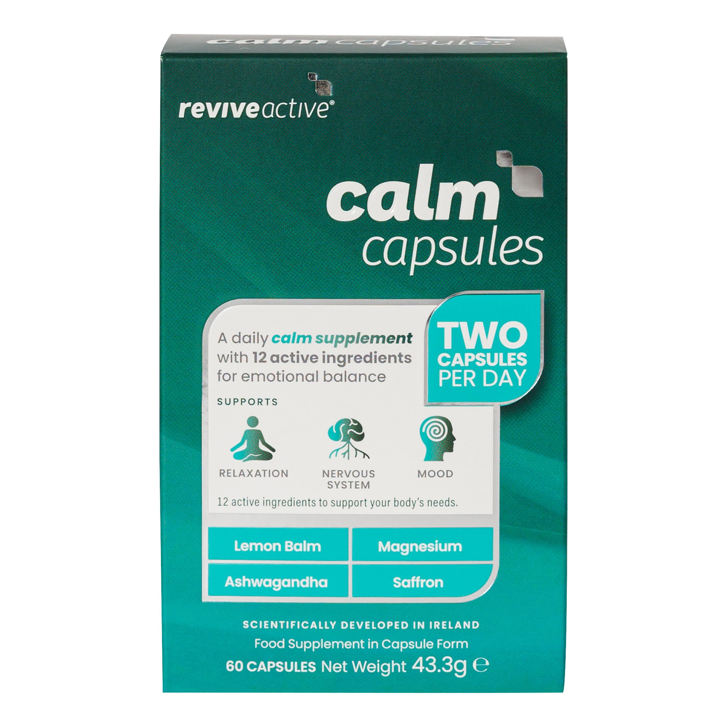 Sponsored Ad – Calm Capsules - 12 Active Ingredients - Ashwagandha with Essential Vitamins and Magnesium - Supports Energy Levels, Nervous System, Relaxation & Mood - 60 Capsules
