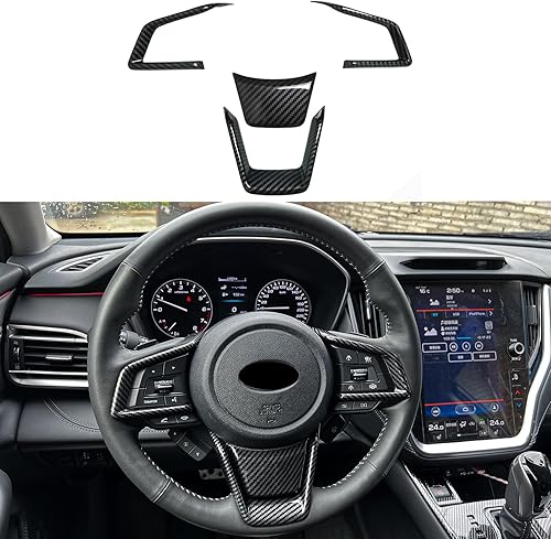 Miniatura 1 de KEALAS 4 piezas ABS azul marco de volante para Subaru Forester Ascent SUV 2019-2023 para Impreza 2017-2023 para LegacyOutback 2018-2023 para