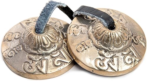 Tingsha - Campanas de platillos Fácil de jugar Meditación Mindfulness Carillón de bronce para curación de chakras sonido baño regalos espirituales