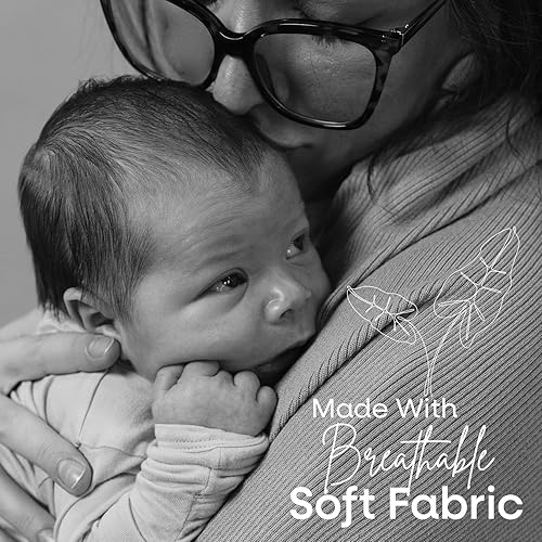 Miniatura 9 de Toci Mom Funda de lactancia para lactancia materna, cobertura completa, lavable a máquina, transpirable y suave, cuello ancho con elástico para una