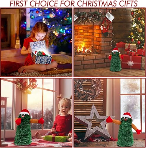 Miniatura 6 de Árbol de Navidad cantando bailando, decoraciones de Navidad animadas, regalos de Navidad para niños