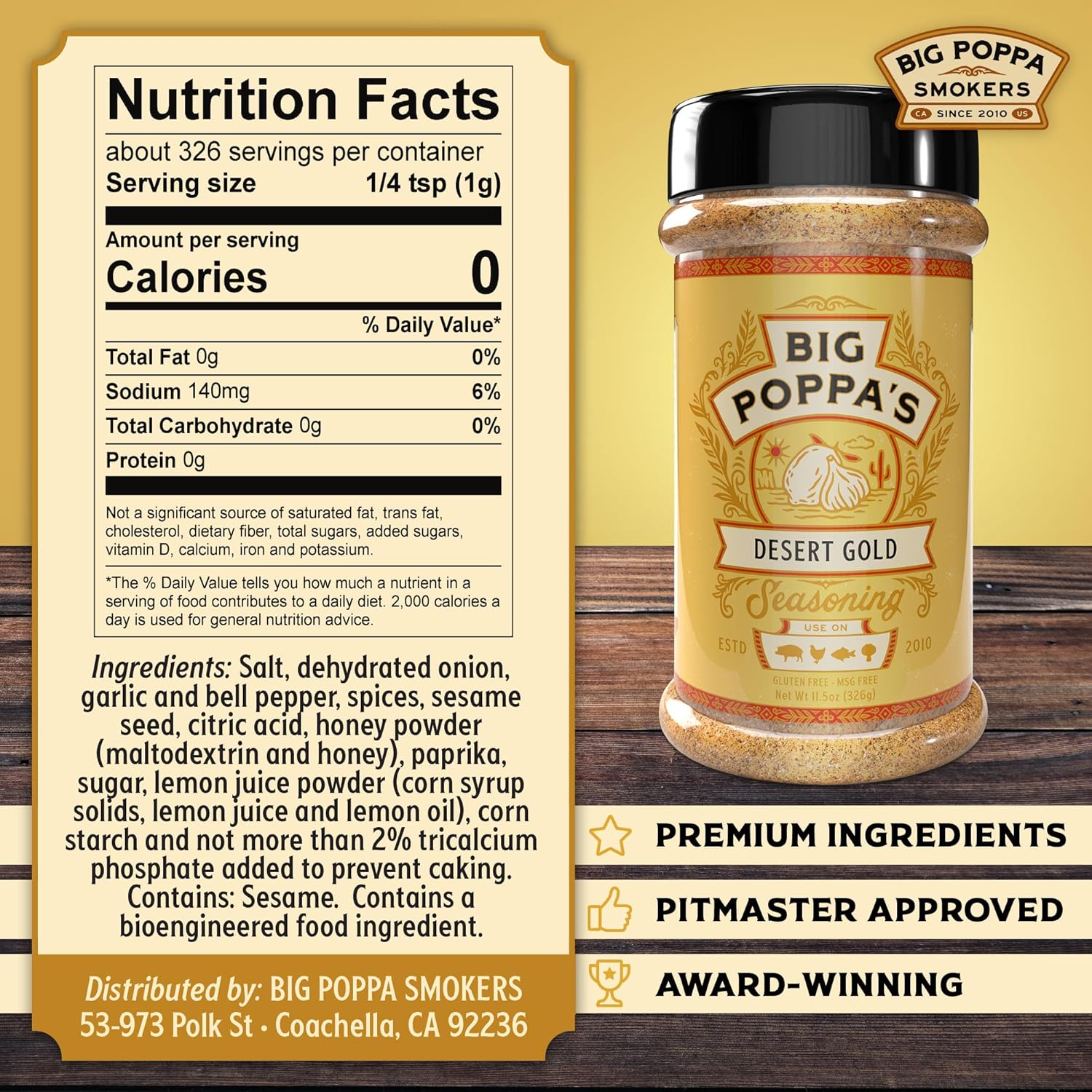 Big Poppa’s Must Have BBQ Seasoning Bundle – Award-Winning, Versatile BBQ Rub Seasoning Set for Chicken, Fish, Burgers and Tacos – Balanced, Crowd-Pleasing Flavor for Home Grillers – 4-Pack Set