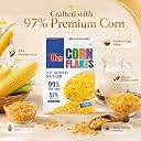8AM Corn Flakes 500 Gram (Pack Of 2), No Added Sugar, 97% Corn, 99% Fat Free, No Cholesterol, Trans Fat, Artificial Additives, Vitamins B1, B2, B3, B6, B9, Iron, Calcium, Breakfast Cereal gallery image