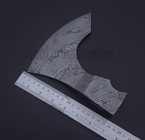 Miniatura 3 de Hacha de hacha hecha a mano Damasco vikingo hacha barbudo camping corte de madera cortar hacha de división hacha de batalla medieval Hacha Ax-2039