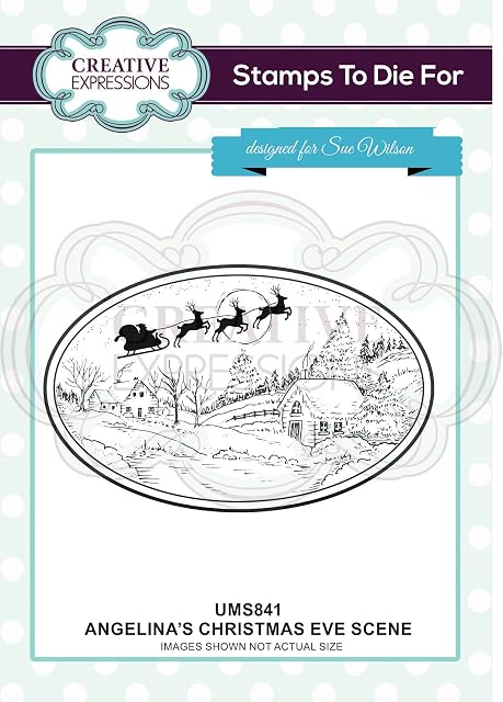 Creative Expressions Stamps to Die For - Angelina's Christmas Eve Scene, Grey