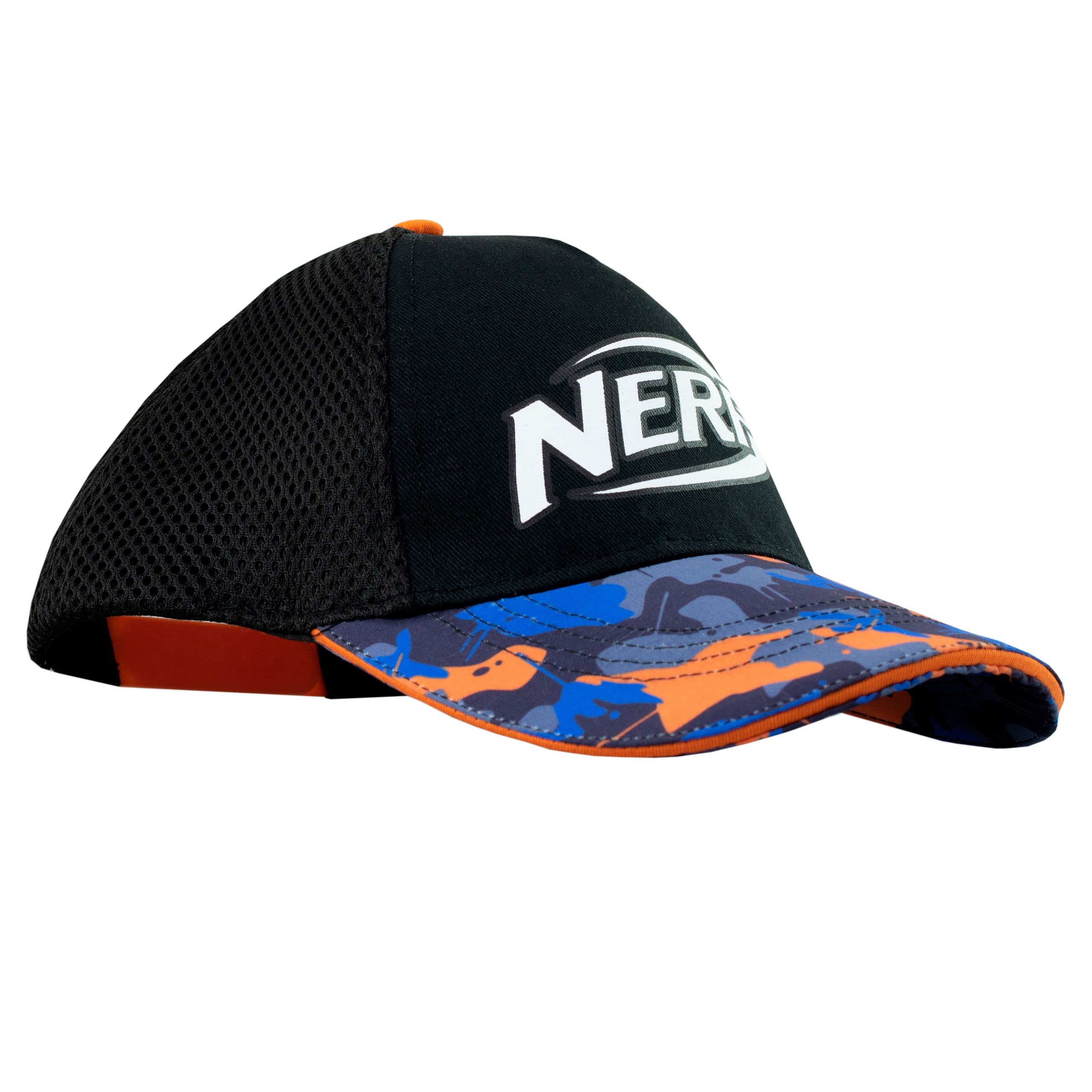 Nerf Czapka z daszkiem dla dzieci w kamuflażu dla chłopców lub dziewcząt, wielokolorowa, jeden rozmiar