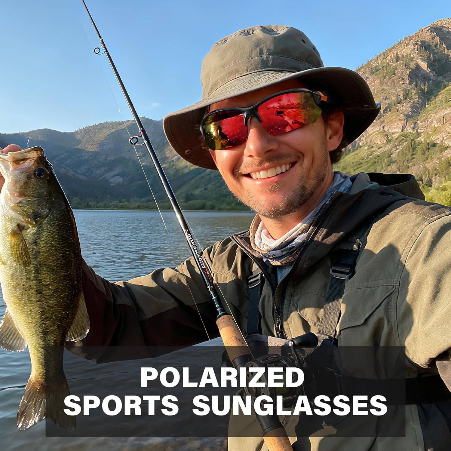 Sports Polarized Sunglasses for Men Cycling Running Fishing UV Protection Sun Glasses Lightweight Half Frame Goggles - Image 2