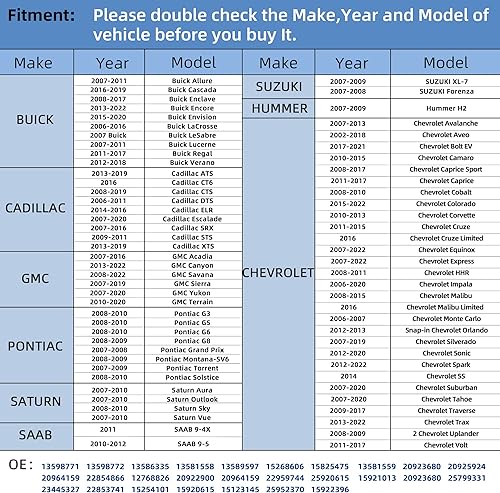Miniatura 2 de SSHENG 13598771 GM TPMS Sensor, 315MHz Sistema de monitoreo de presión de neumáticos (TPMS) Sensor de reemplazo para Buick Cadillac Chevrolet GMC