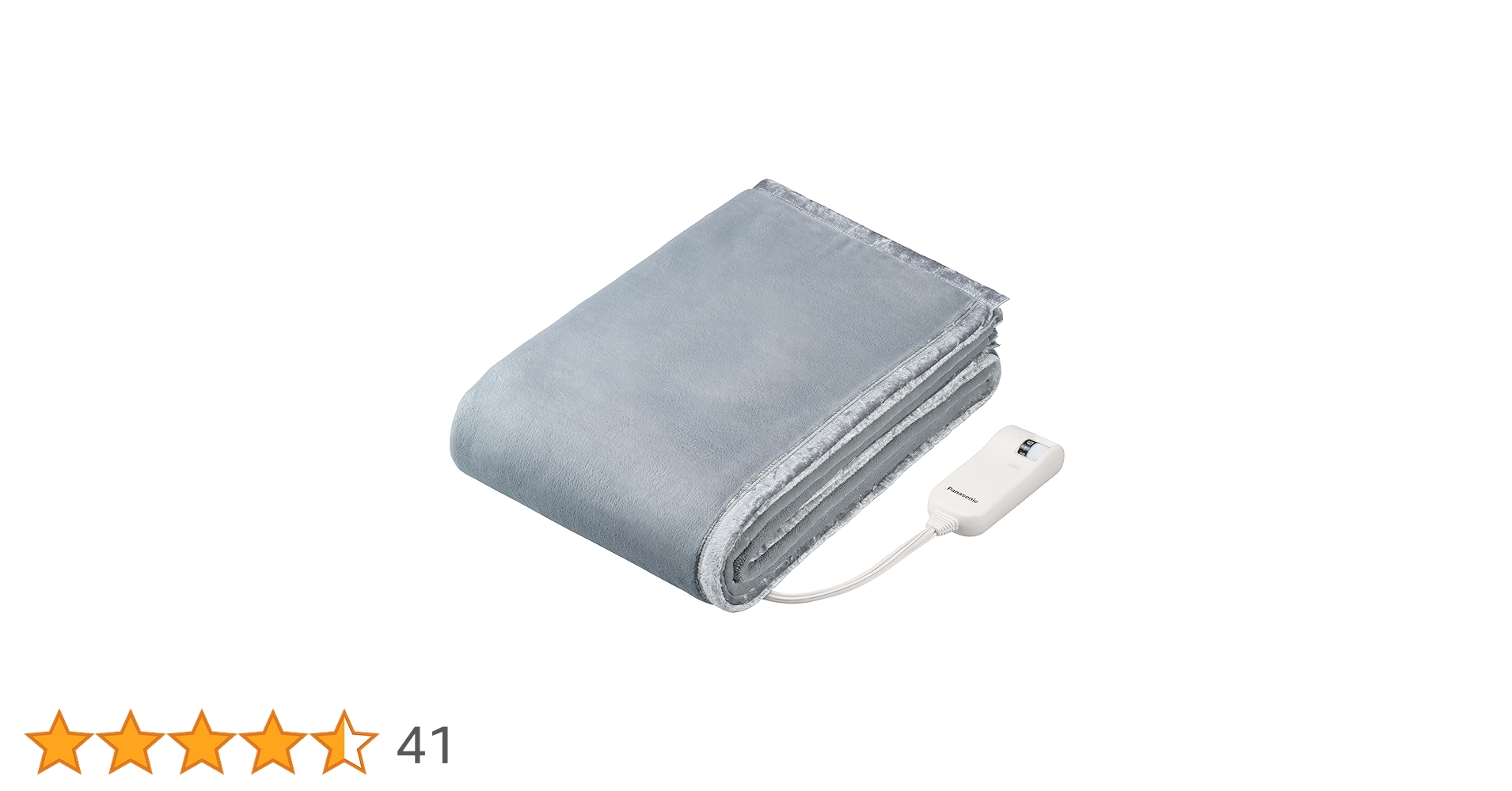 Panasonic 電気毛布 グレー 温度調節機能付き 81WmuJm9baL.jpg_BO30,255,255,