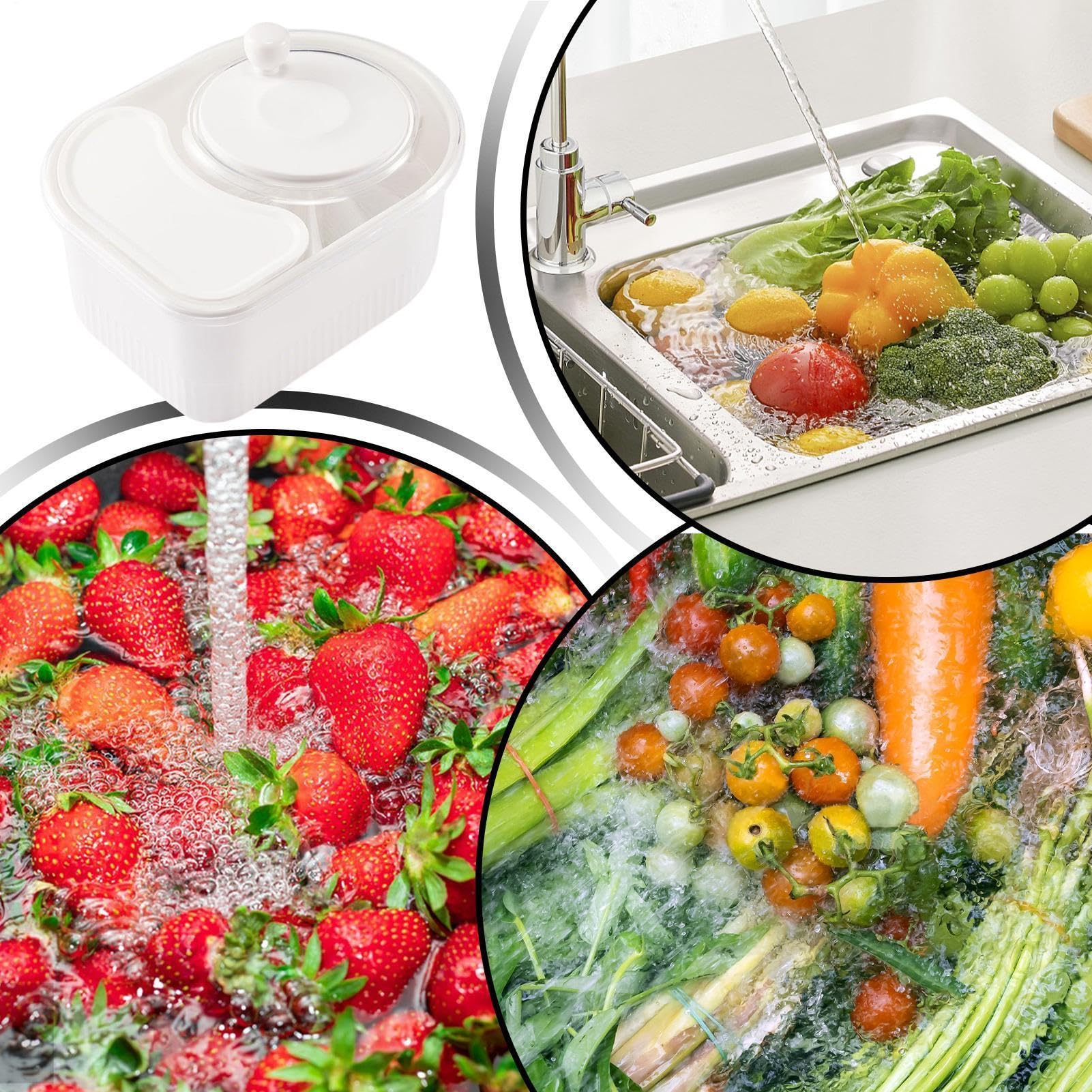 Centrifugadora Limpiadora De Verduras Y Frutas Para Cocina Tapa Escurridora