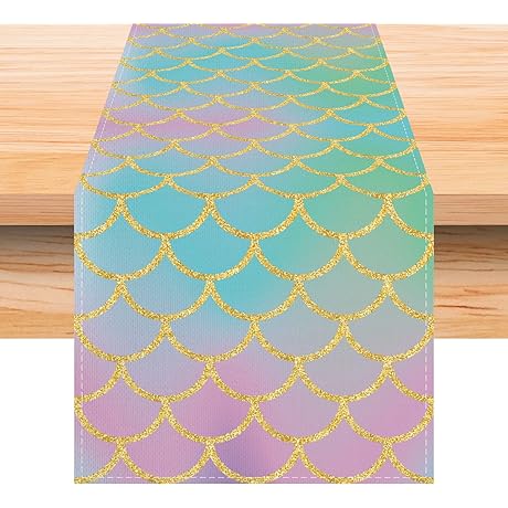 Enchanting Mermaid Table Runner for Magical Celebrations