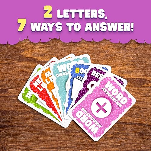 Miniatura 6 de Juego de fiesta Noggin - Divertido juego de palabras de pensamiento rápido, desafiante y adictivo juego de cartas de estrategia para niños y