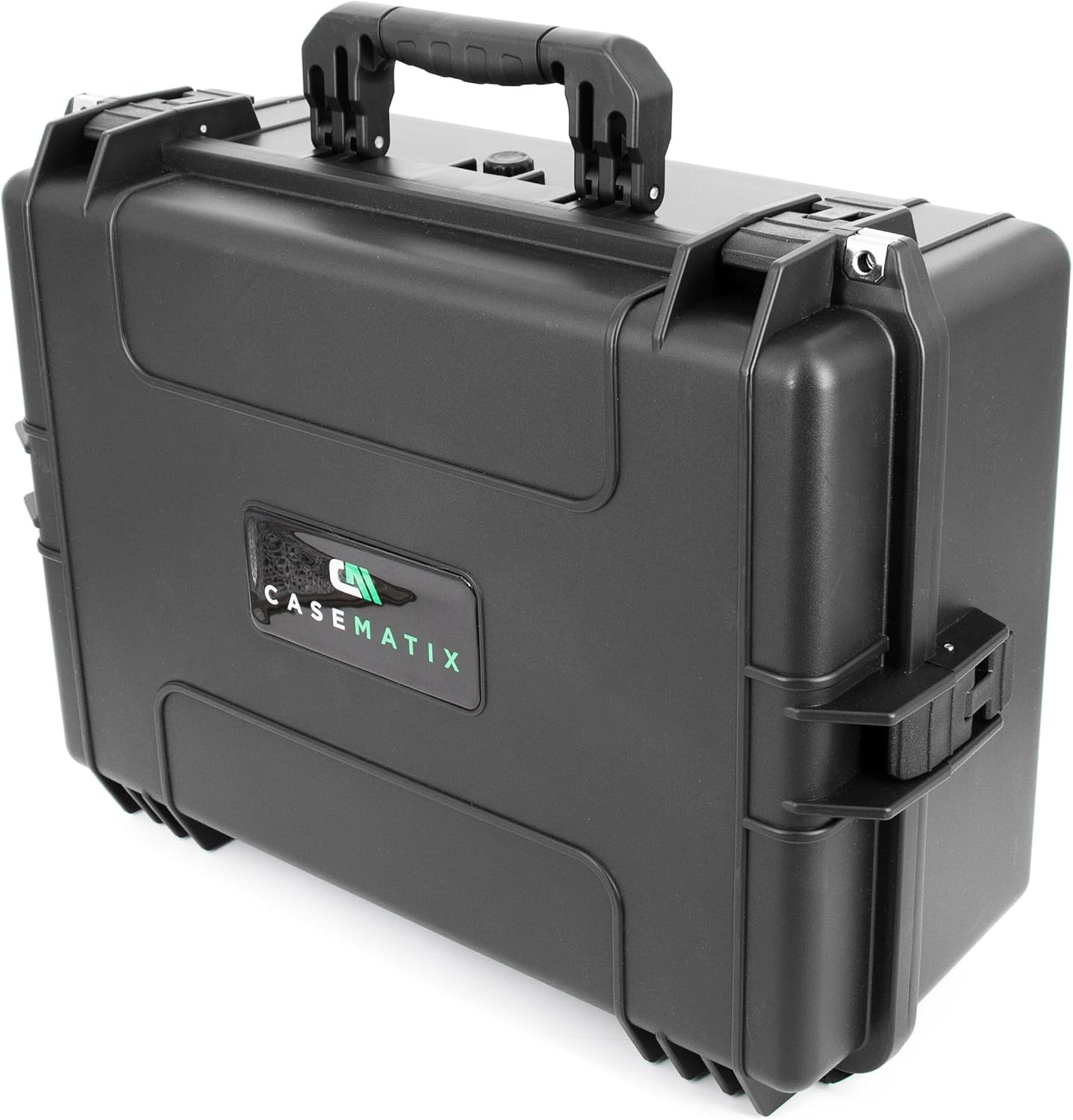 CASEMATIX Mixer Carry Case Compatible with Yamaha MG12XU 12 Channel Mixing Console and More - IPX7 Waterproof Hard Shell Sound Board Carrier with Foam Fits Mixers up to 17" x 12.1" x 5" and Cables - Image 5