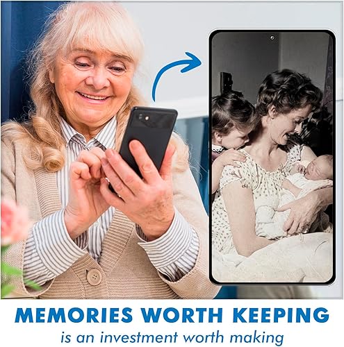 Miniatura 6 de KLIM Escáner de película móvil K2 de 1.378 in + nuevo 2024 + escáner positivo y negativo + escáner de diapositivas + escáner de fotos + kit de