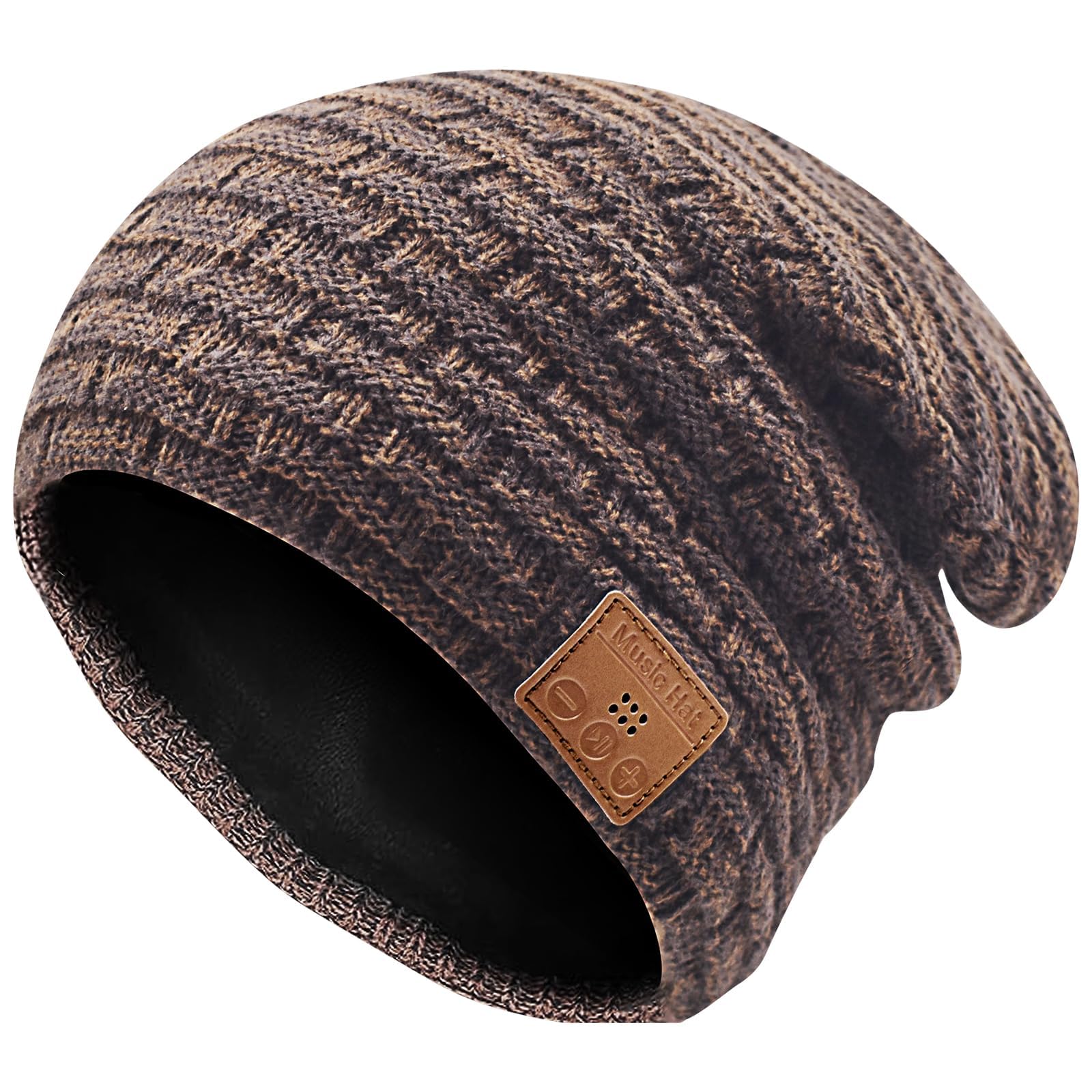 COTOPBluetooth Music Beanie Hat for Men Women Winter Warm Beanie Hat for Running Hiking Dog Walking Present for Men Women Dad Teenage Girl Boy