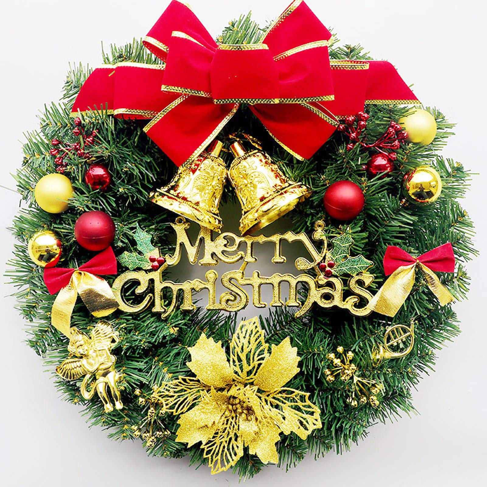 Amazon.co.jp: クリスマスリース 人工クリスマスリース 装飾