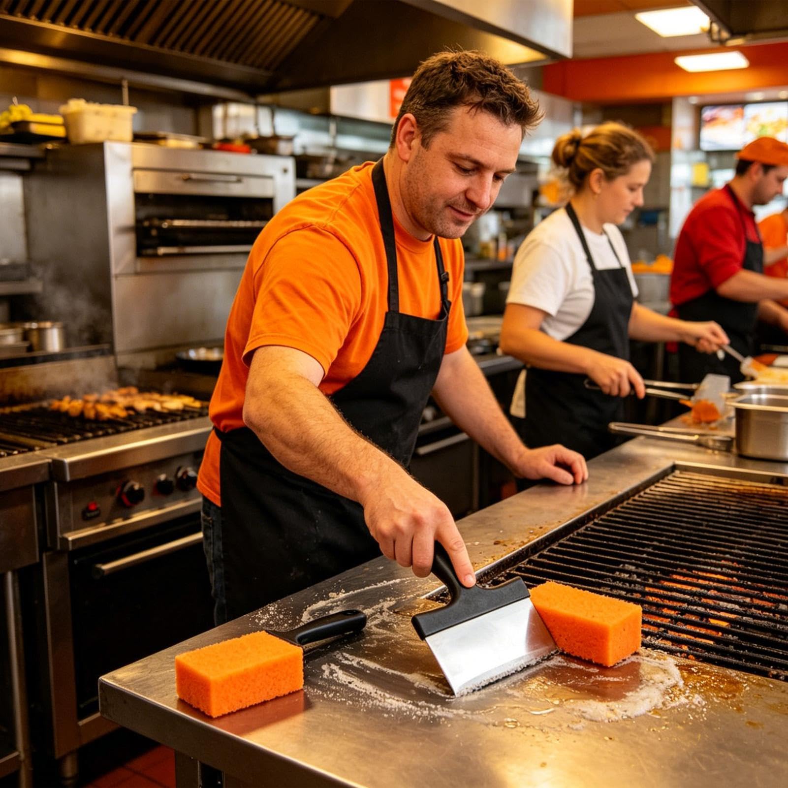 Gąbka Czyszcząca BBQ 9 Sztuk Przenośny Usuwacz Zabrudzeń | Gąbki Czyszczące Do Na Zewnątrz, Trawnik, Ogród, Taras, Kemping, Piknik, Podróże, Rodzina, Kobiety,