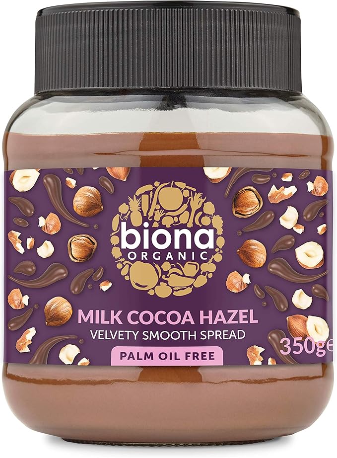 Biona Organic Milk Chocolate Hazelnut Spread 350g Amazon.co.uk Grocery