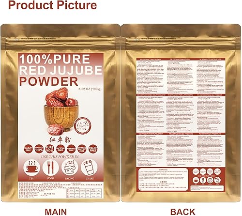 Miniatura 9 de Regalo de plantas 100% rojo fechas en polvo, polvo de azufaifa rojo natural puro, reemplazo de comidas fechas rojas orgánicas chinas, cuidado de la