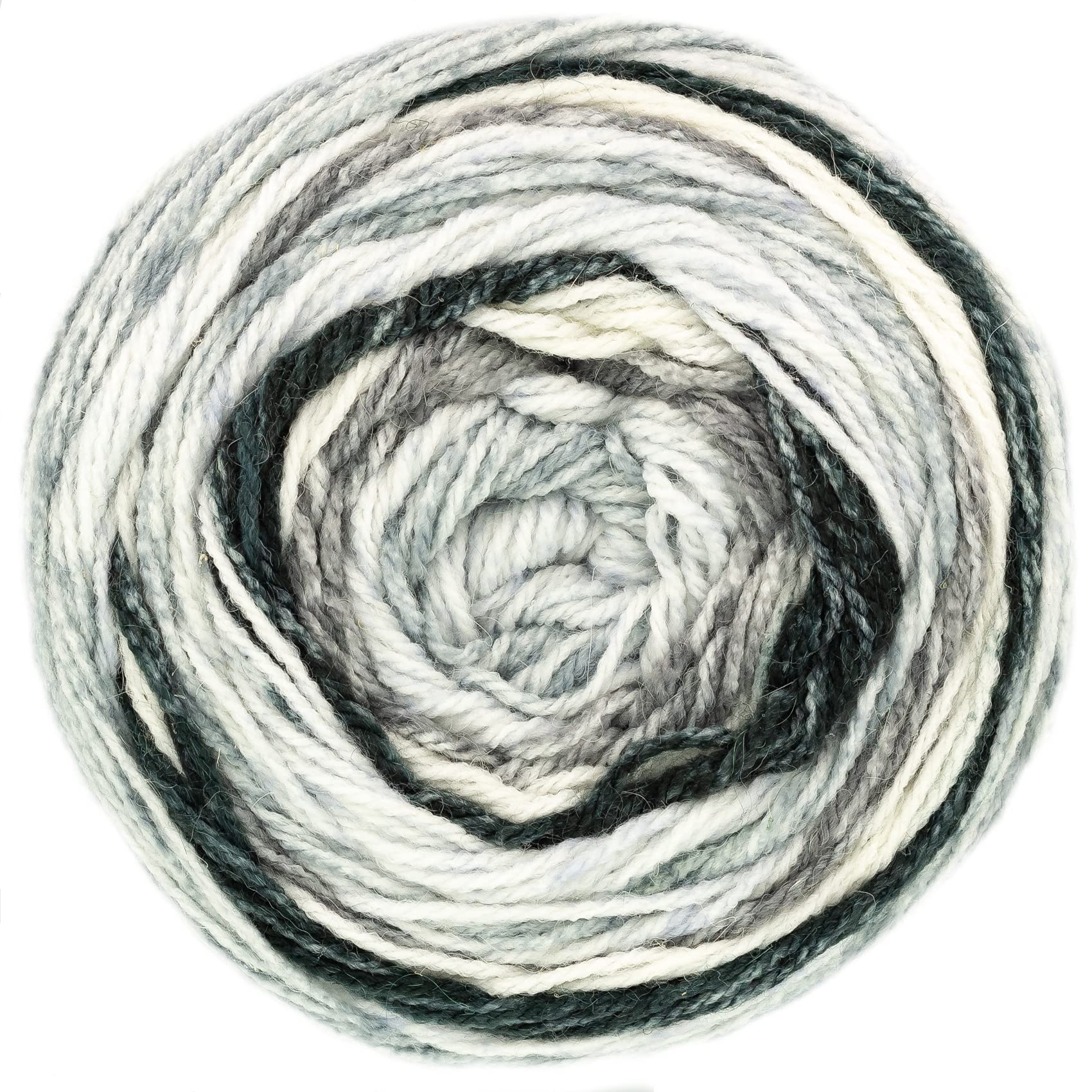 King Cole Harvest DK Knitting Cake Yarn Acrylic & Alpaca Wool 1 x 150g Ball (Frost - 5208)