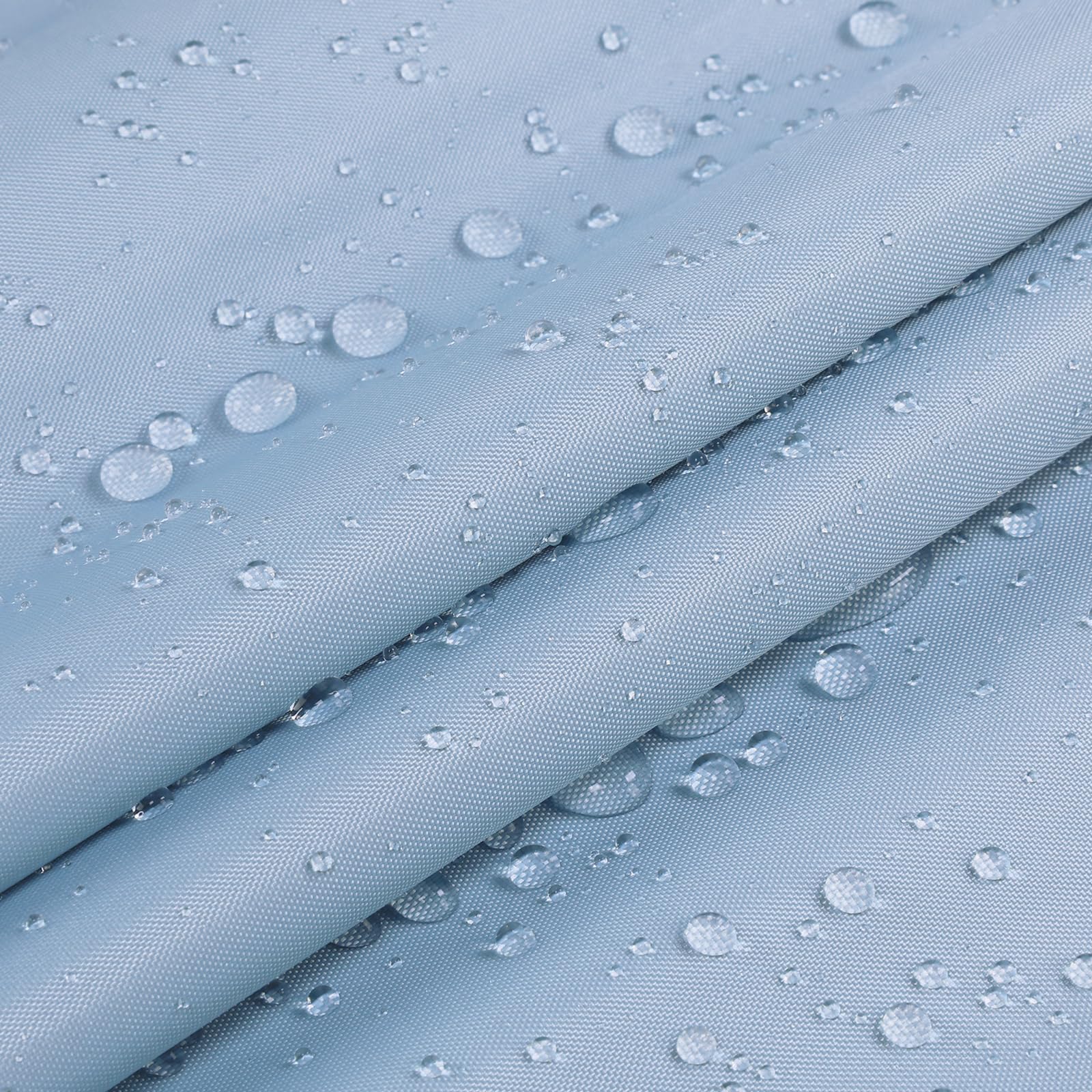 Marine Waterproof UV-Resistant Fabric 60"×36" UPF50+ Sun-Protection Blackout Material, Lightweight Durable Ripstop Canvas for Tarp Tent Camping Canopy Poncho Rainfly Pack, Sky-Blue