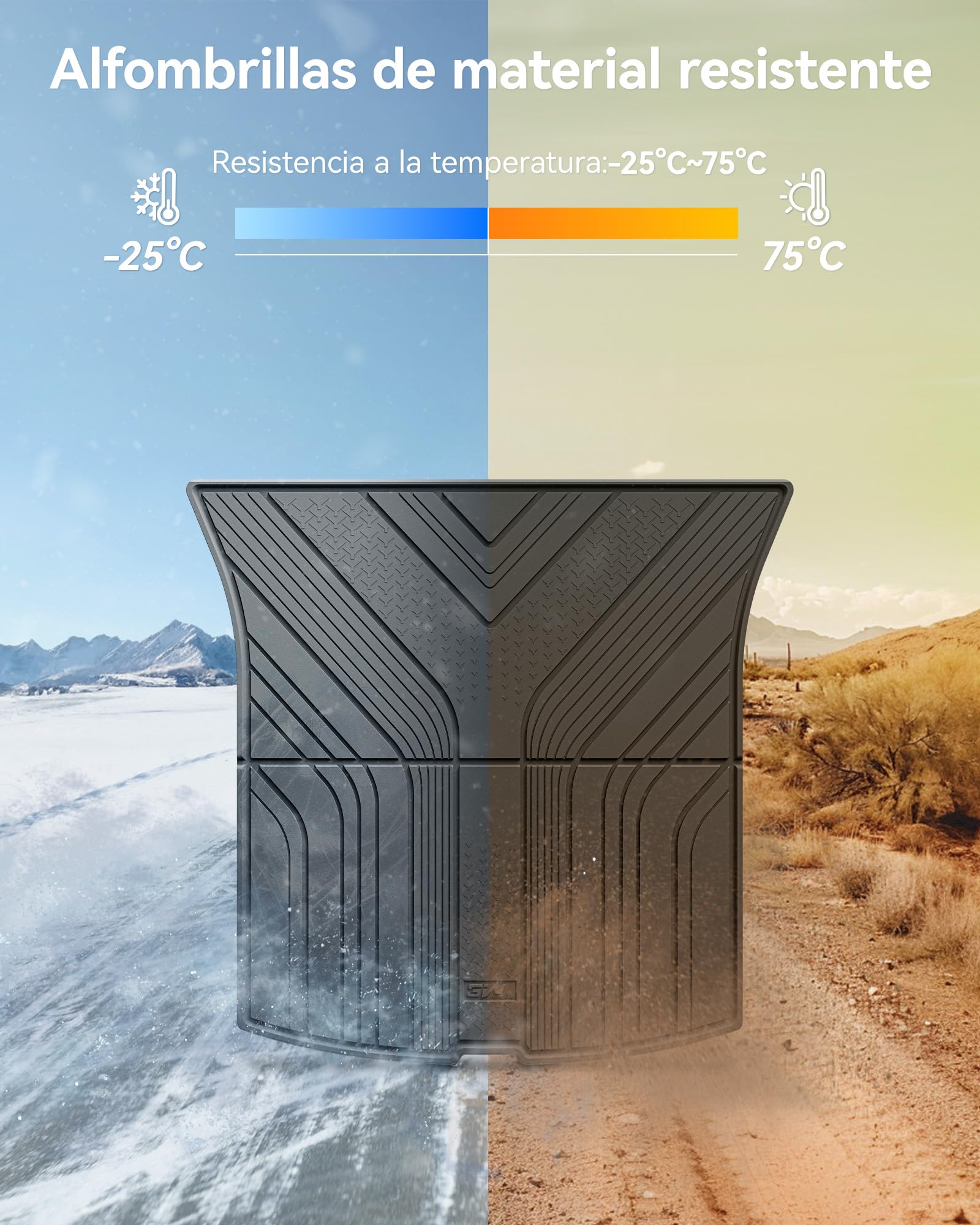 3W Alfombrilla Maletero para Tesla Model Y 2025 2026 Juniper,Thorex™ Alfombrillas Maletero de Coche para Todo Tipo de Clima para Tesla Juego Completo de Maletero, Accesorios, Negro