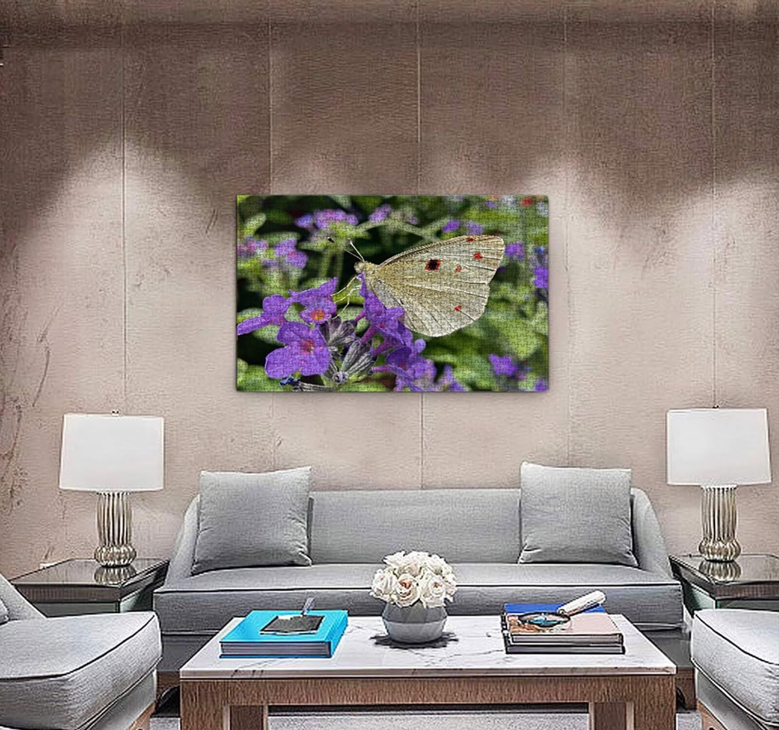 Puzzle 4000 elementów, kwiat motyl puzzle dla dorosłych gra edukacyjna puzzle dla dorosłych, zabawne, wymagające zajęcia rodzinne, do dekoracji ścian, prezenty R1KH-387